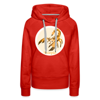 Thumbnail for Women’s Mosaic Scorpio Premium Hoodie - red