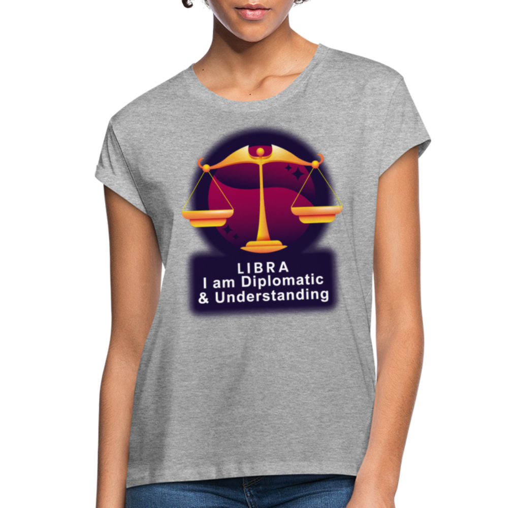 Women's Glow Libra Relaxed Fit T-Shirt - heather gray