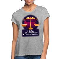 Thumbnail for Women's Glow Libra Relaxed Fit T-Shirt - heather gray