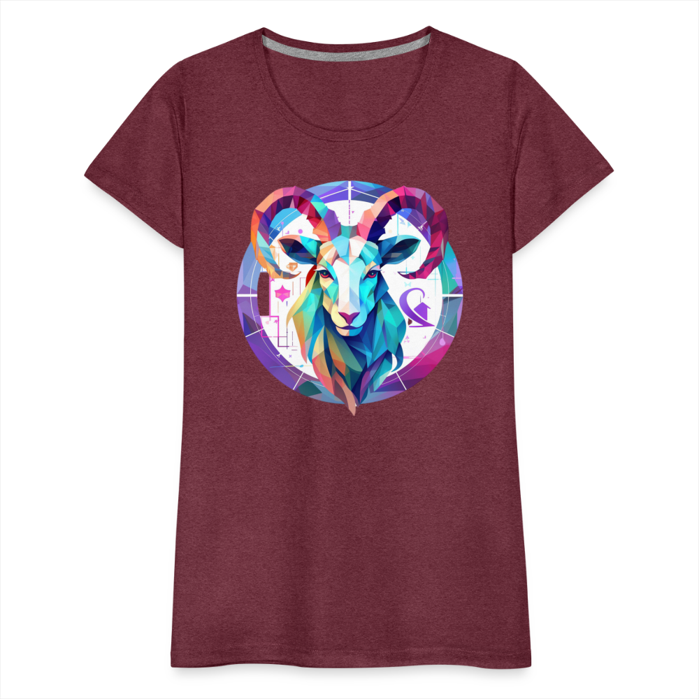 Women’s Mythical Aries Premium T-Shirt - heather burgundy