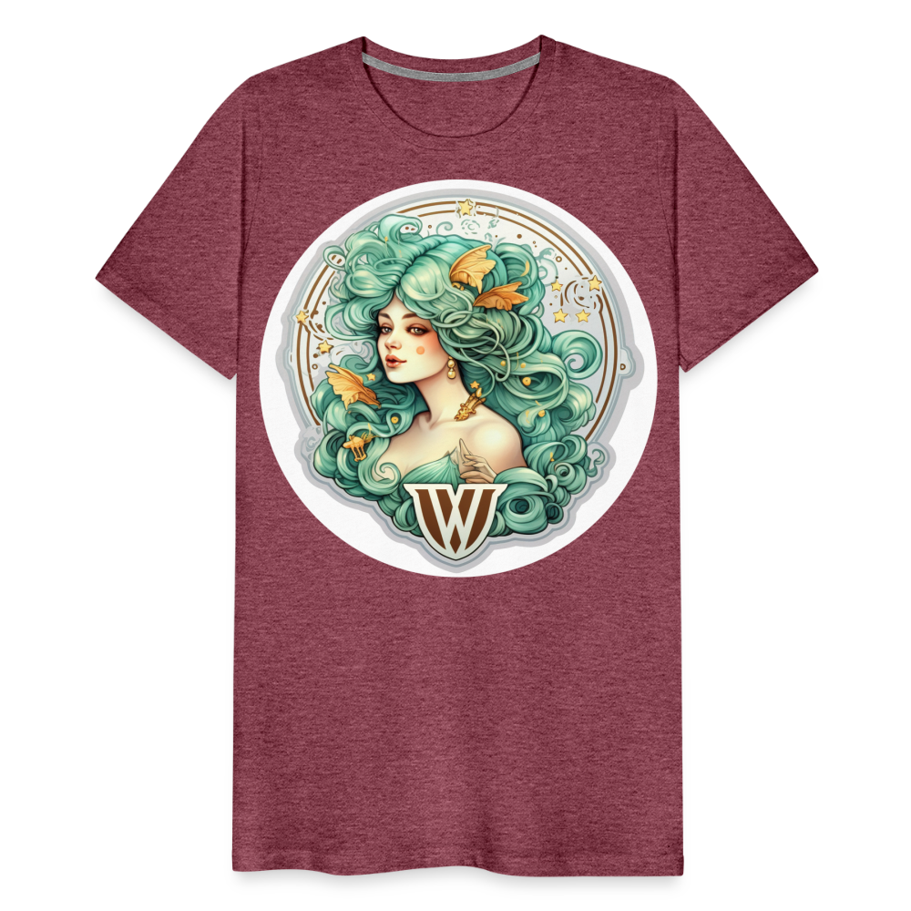 Men's Symbol Virgo Premium T-Shirt - heather burgundy