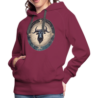 Thumbnail for Women’s Mythical Taurus Premium Hoodie - burgundy