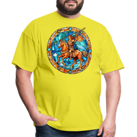 Thumbnail for Men's Mosaic Sagittarius Classic T-Shirt - yellow