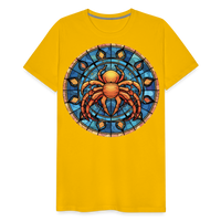 Thumbnail for Men's Mosaic Cancer Premium T-Shirt - sun yellow