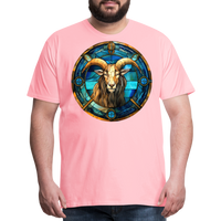 Thumbnail for Men's Mosaic Capricorn Premium T-Shirt - pink