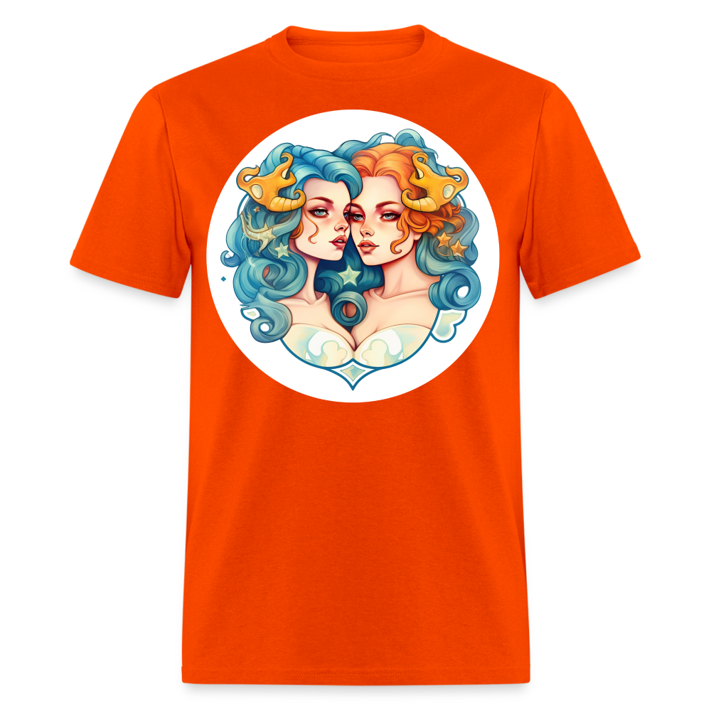 Men's Symbol Gemini Classic T-Shirt - orange