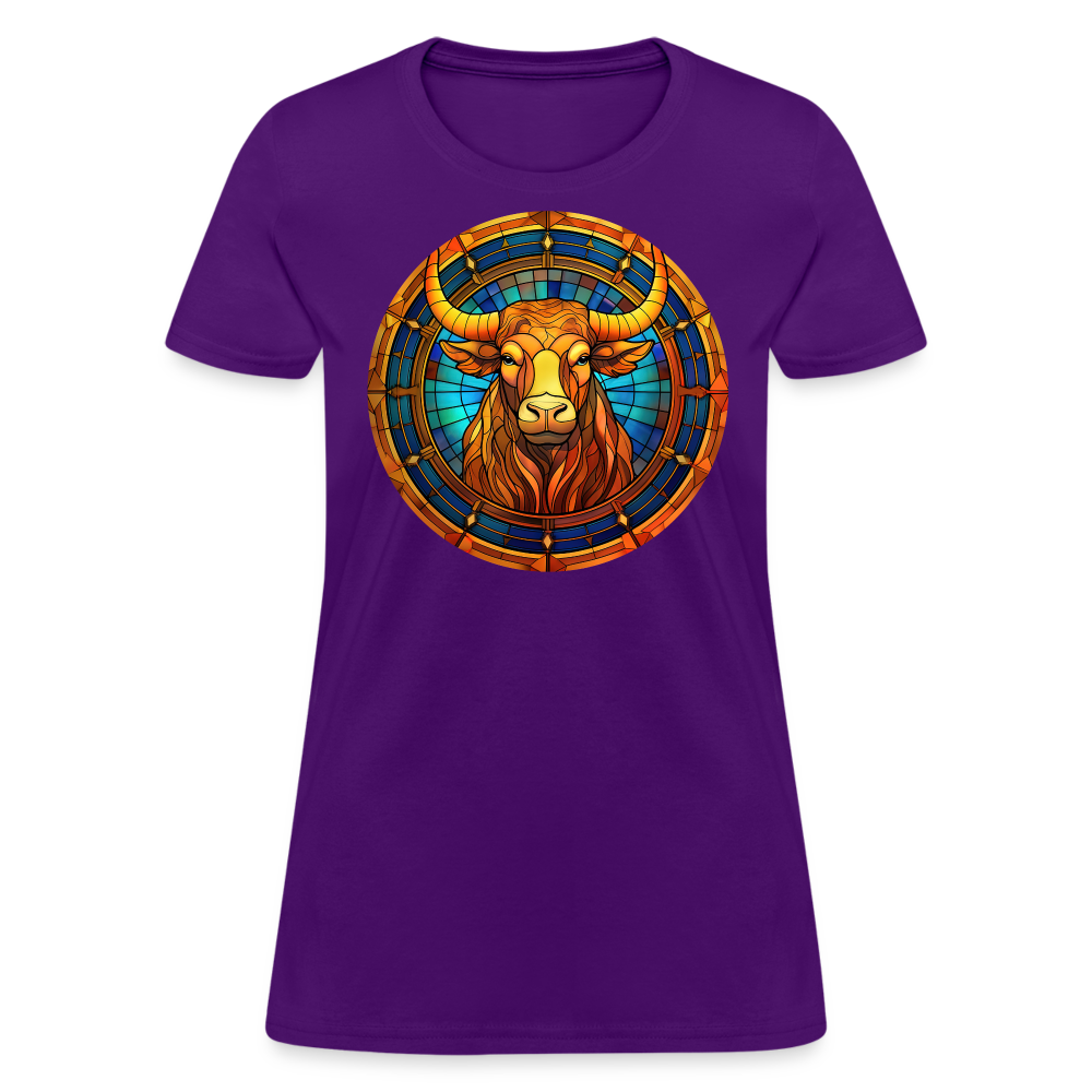 Women's Mosaic Taurus T-Shirt - purple