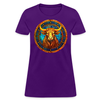 Thumbnail for Women's Mosaic Taurus T-Shirt - purple