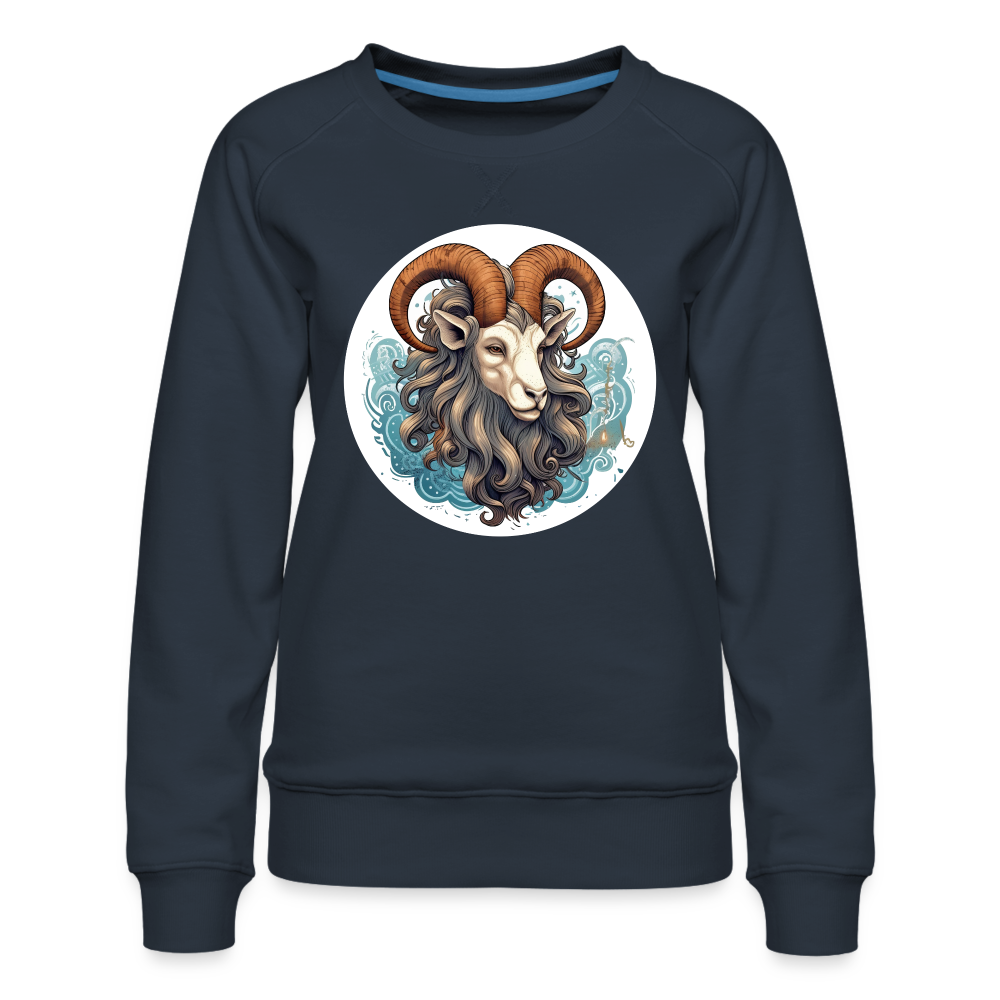 Women’s Symbol Capricorn Premium Sweatshirt - navy