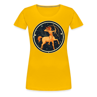 Thumbnail for Women’s Mystic Sagittarius Premium T-Shirt - sun yellow