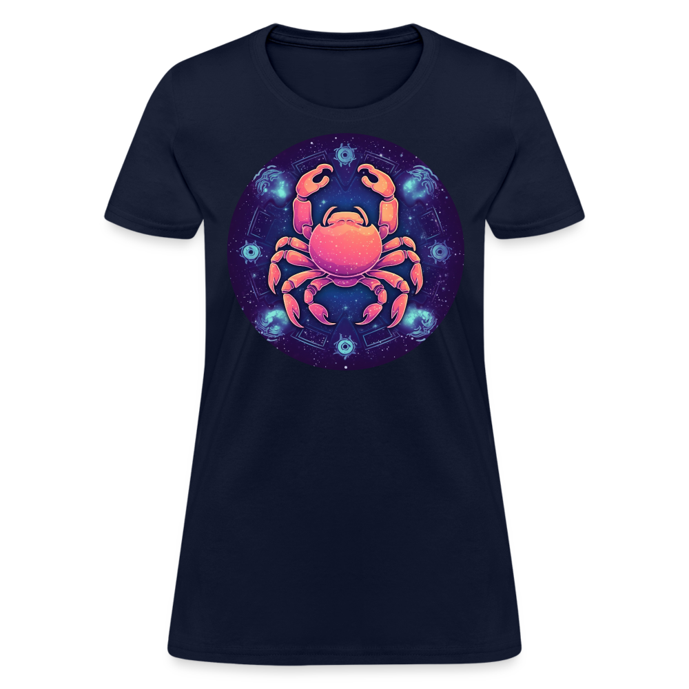 Women's Magic Cancer T-Shirt - navy