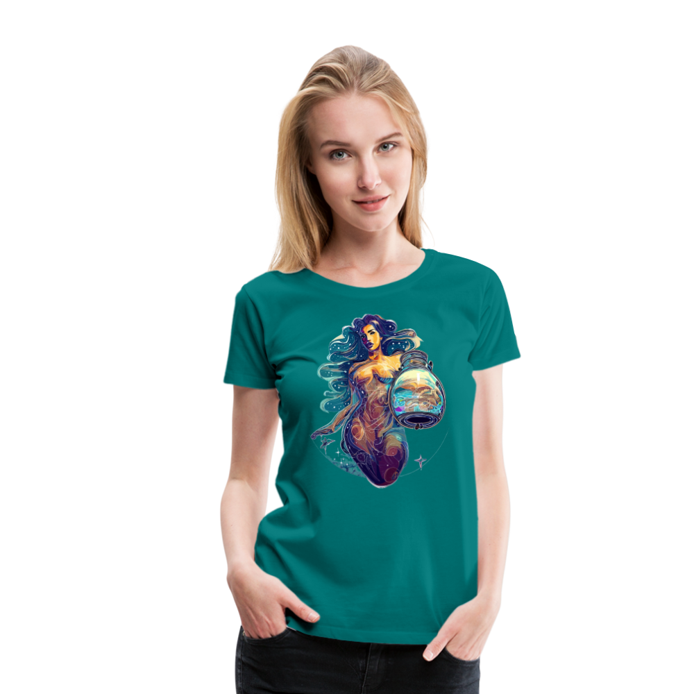 Women’s Mythical Aquarius Premium T-Shirt - teal