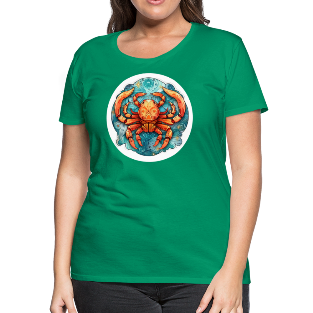 Women’s Symbol Cancer Premium T-Shirt - kelly green