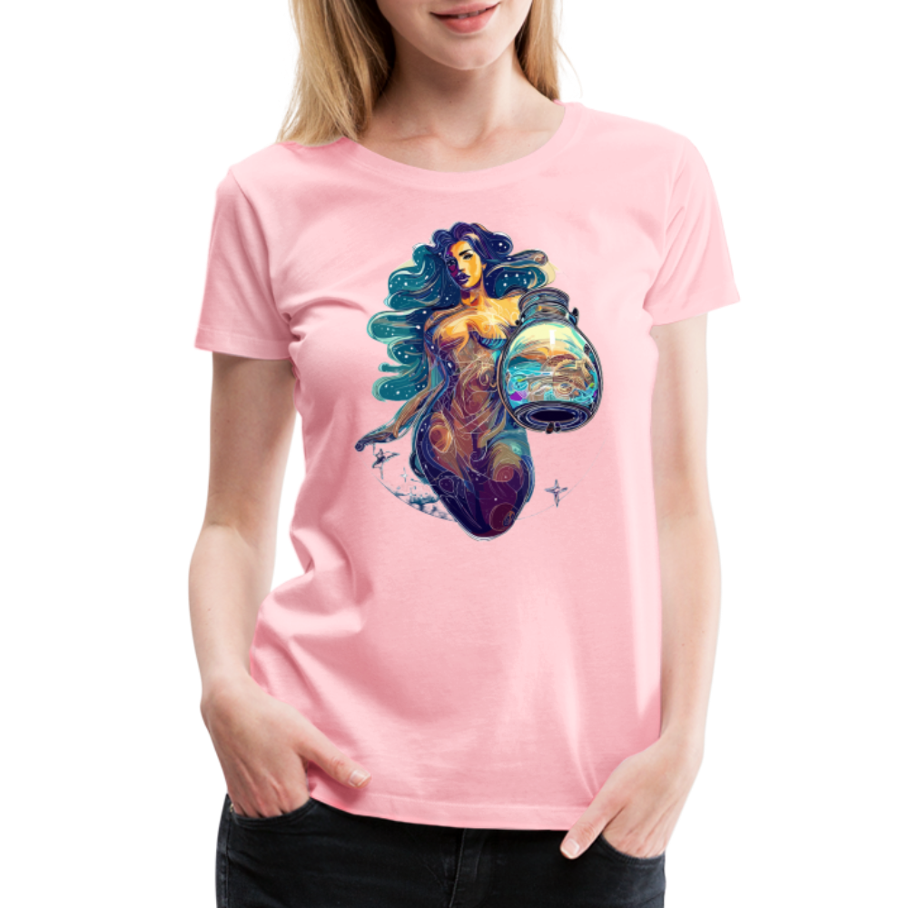 Women’s Mythical Aquarius Premium T-Shirt - pink