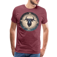 Thumbnail for Men's Mythical Taurus Premium T-Shirt - heather burgundy