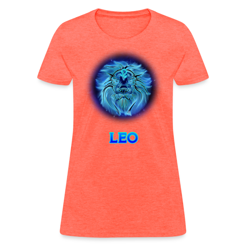 Women's Stellar Leo T-Shirt - heather coral