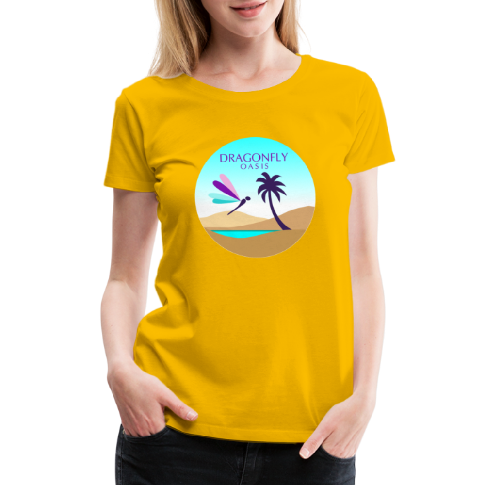 Women's Dragonfly Oasis V.2 Premium T-Shirt - sun yellow