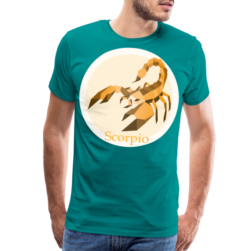 Men's Mosaic Scorpio Premium T-Shirt - teal