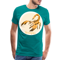 Thumbnail for Men's Mosaic Scorpio Premium T-Shirt - teal