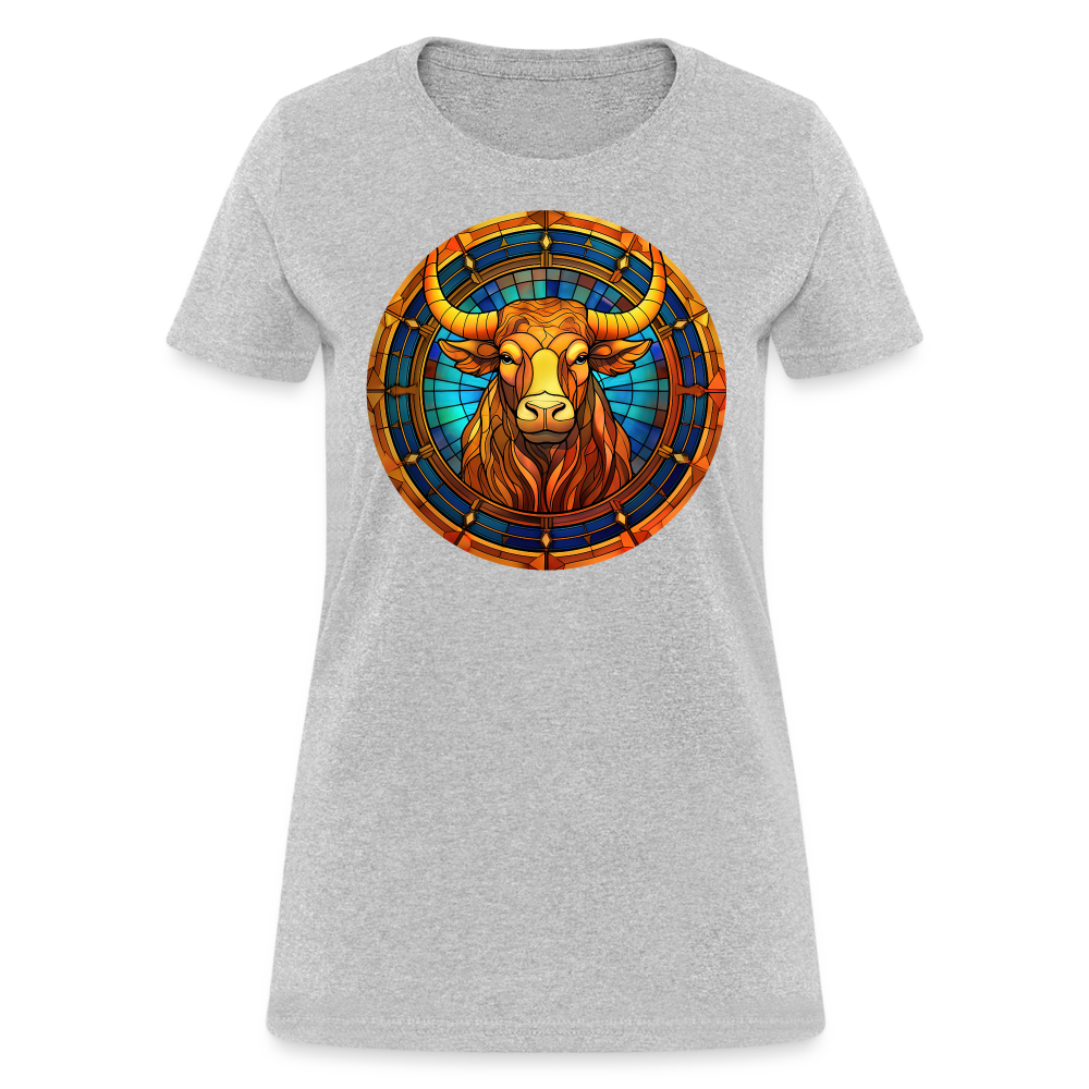 Women's Mosaic Taurus T-Shirt - heather gray