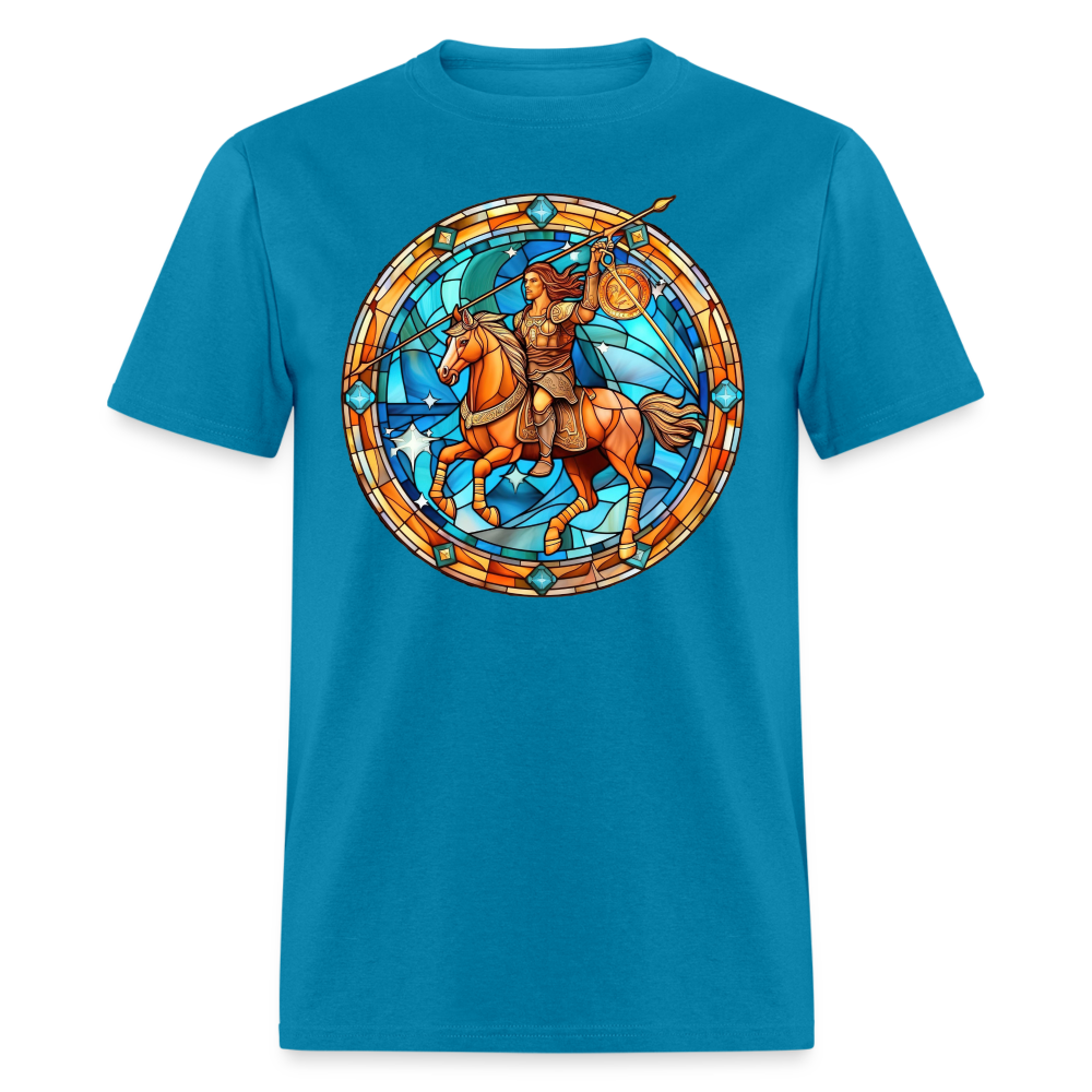 Men's Mosaic Sagittarius Classic T-Shirt - turquoise