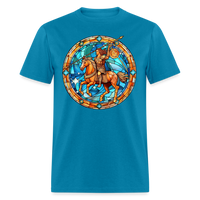 Thumbnail for Men's Mosaic Sagittarius Classic T-Shirt - turquoise