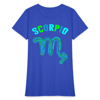 Thumbnail for Women's Power Words Scorpio T-Shirt - royal blue