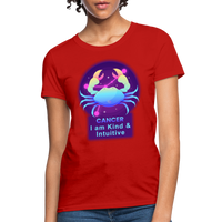 Thumbnail for Women's Neon Cancer T-Shirt - red