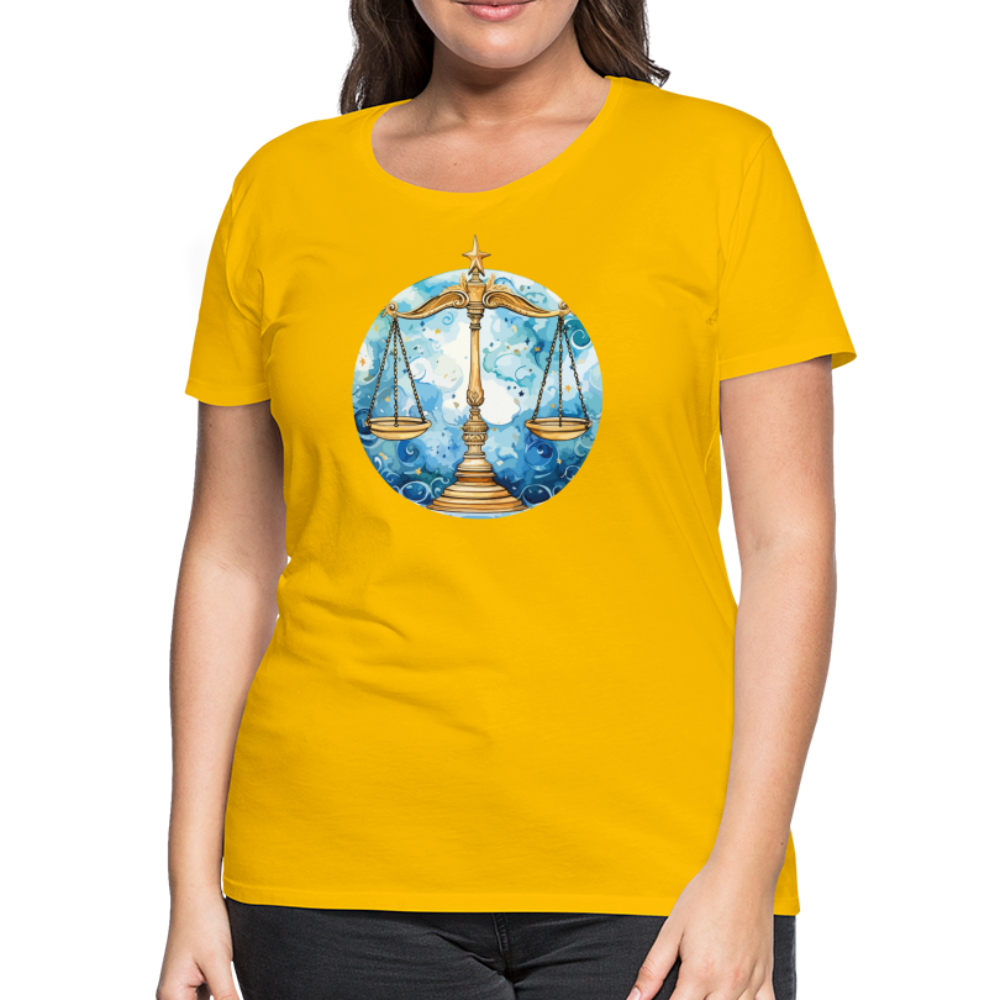 Women’sMythical Libra Premium T-Shirt - sun yellow