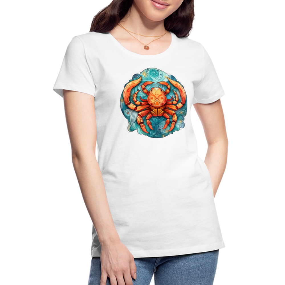 Women’s Symbol Cancer Premium T-Shirt - white