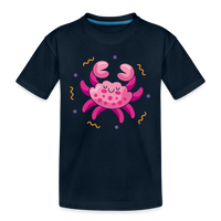 Thumbnail for Kid’s Zany Cancer Premium Organic T-Shirt - deep navy