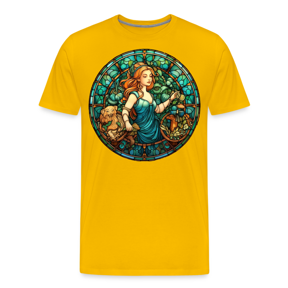 Men's Mosaic Virgo Premium T-Shirt - sun yellow