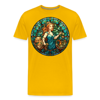 Thumbnail for Men's Mosaic Virgo Premium T-Shirt - sun yellow