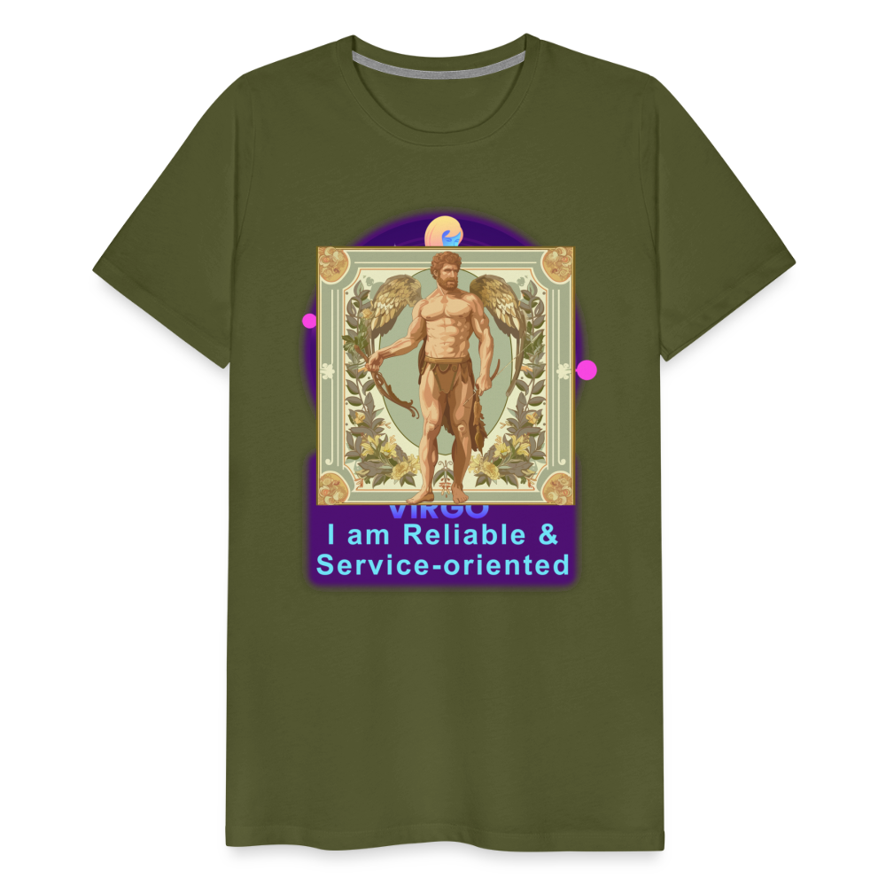 Men's Mythical Virgo Premium T-Shirt - olive green