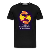 Thumbnail for Men's Glow Pisces Premium T-Shirt - black