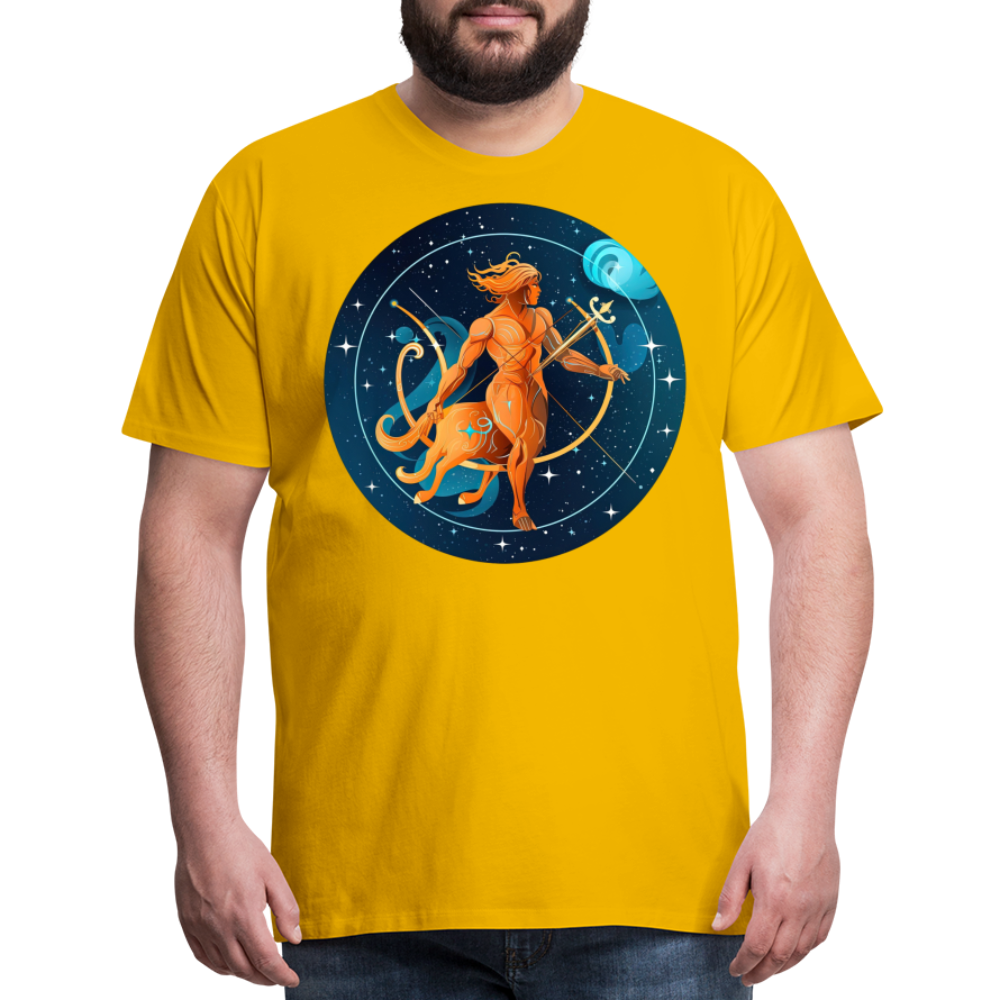 Men's Mythical Sagittarius Premium T-Shirt - sun yellow