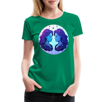 Thumbnail for Women’s Magic Gemini Premium T-Shirt - kelly green