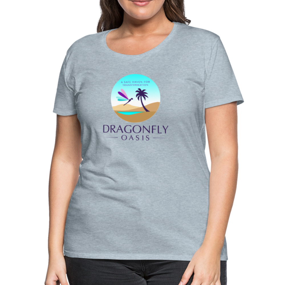 Women's Dragonfly Oasis V.1 Premium T-Shirt - heather ice blue