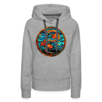 Thumbnail for Women’s Mosaic Pisces Premium Hoodie - heather grey