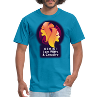 Thumbnail for Men's Glow Gemini Classic T-Shirt - turquoise