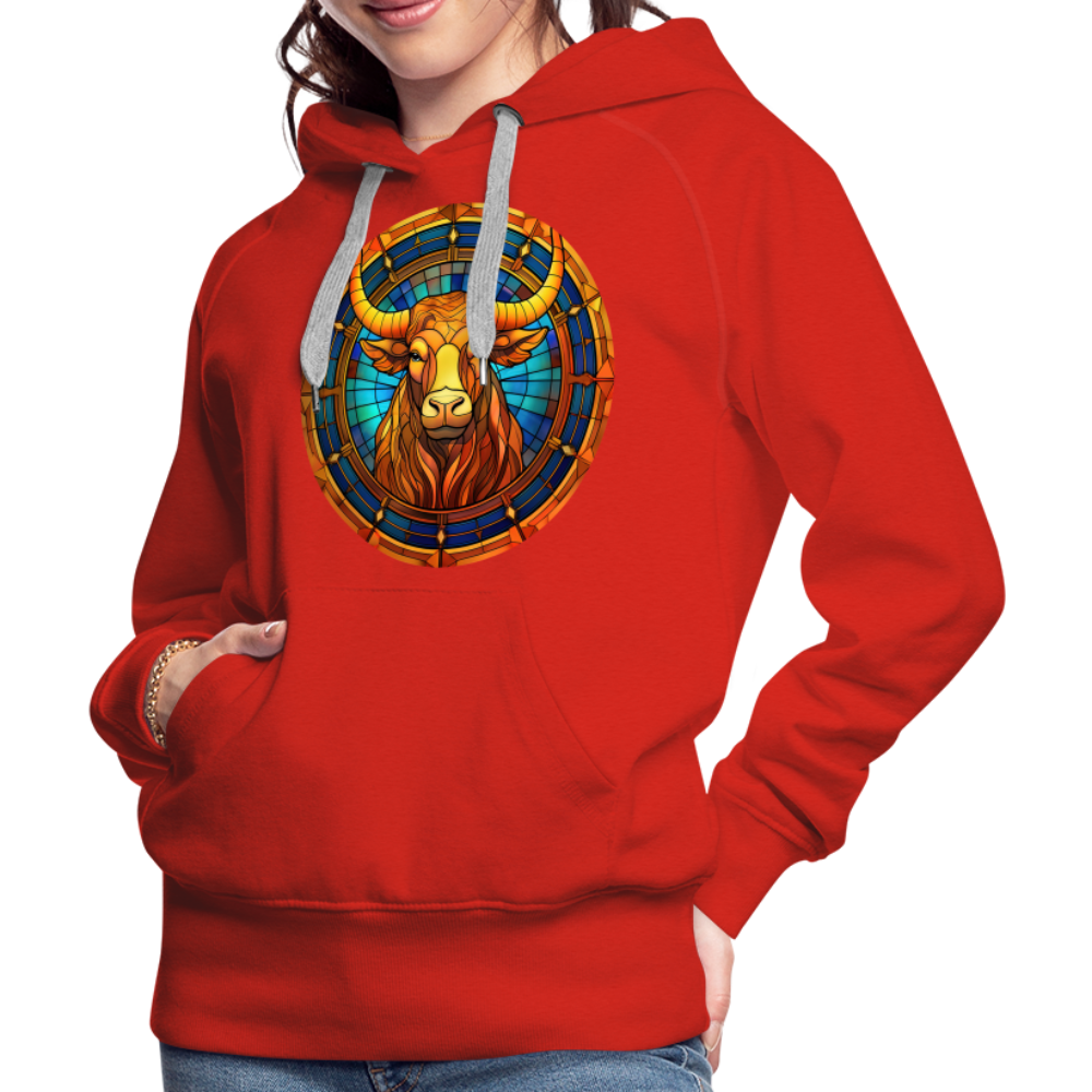 Women’s Mosaic Taurus Premium Hoodie - red