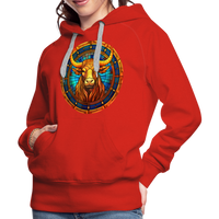 Thumbnail for Women’s Mosaic Taurus Premium Hoodie - red