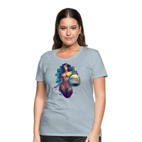 Thumbnail for Women’s Mythical Aquarius Premium T-Shirt - heather ice blue