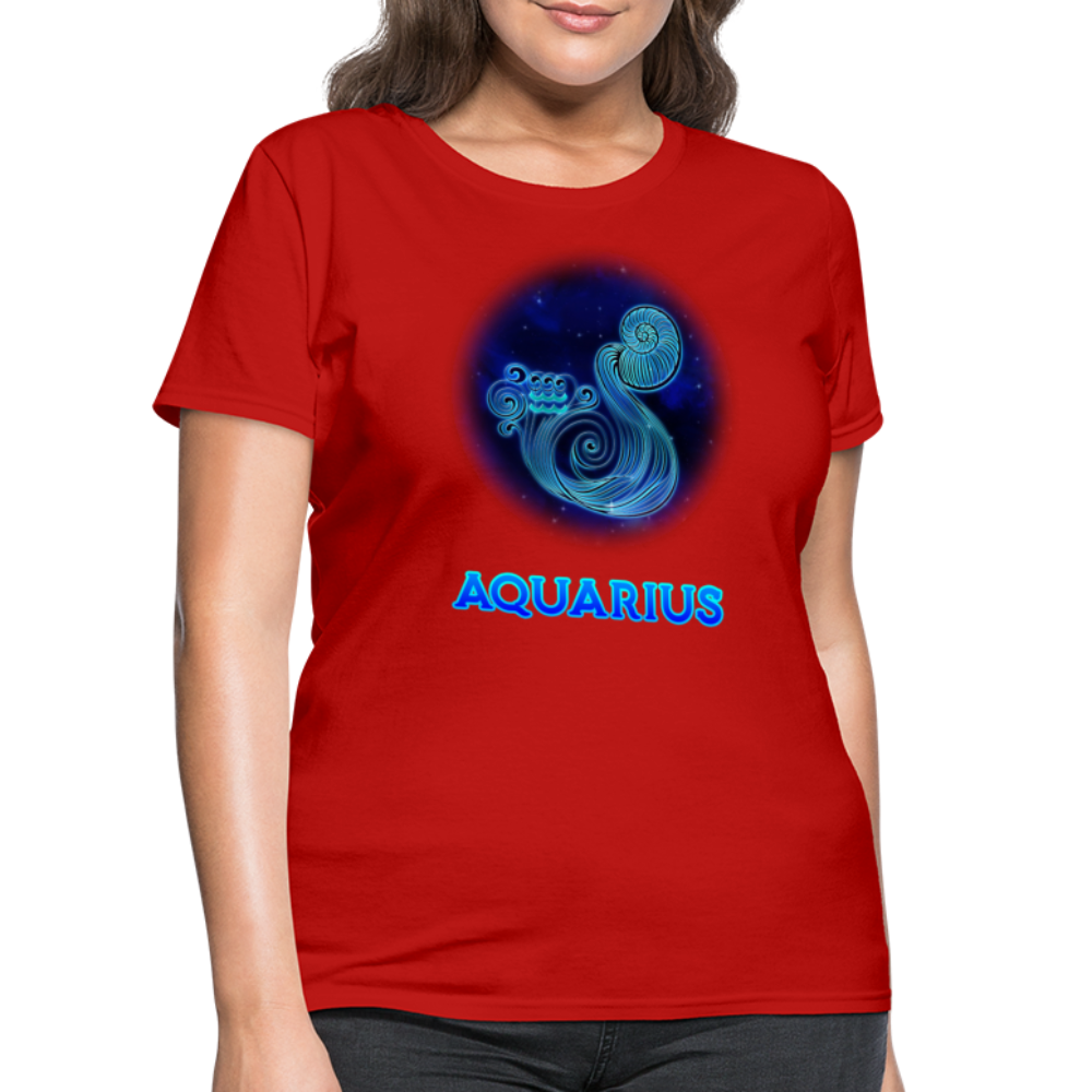 Women's Stellar Aquarius T-Shirt - red