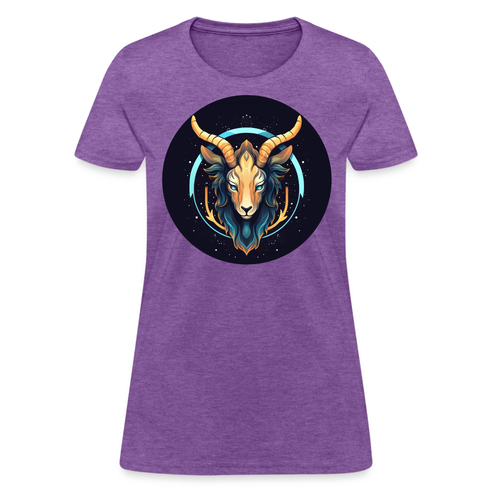 Women's Mystic Capricorn T-Shirt - purple heather