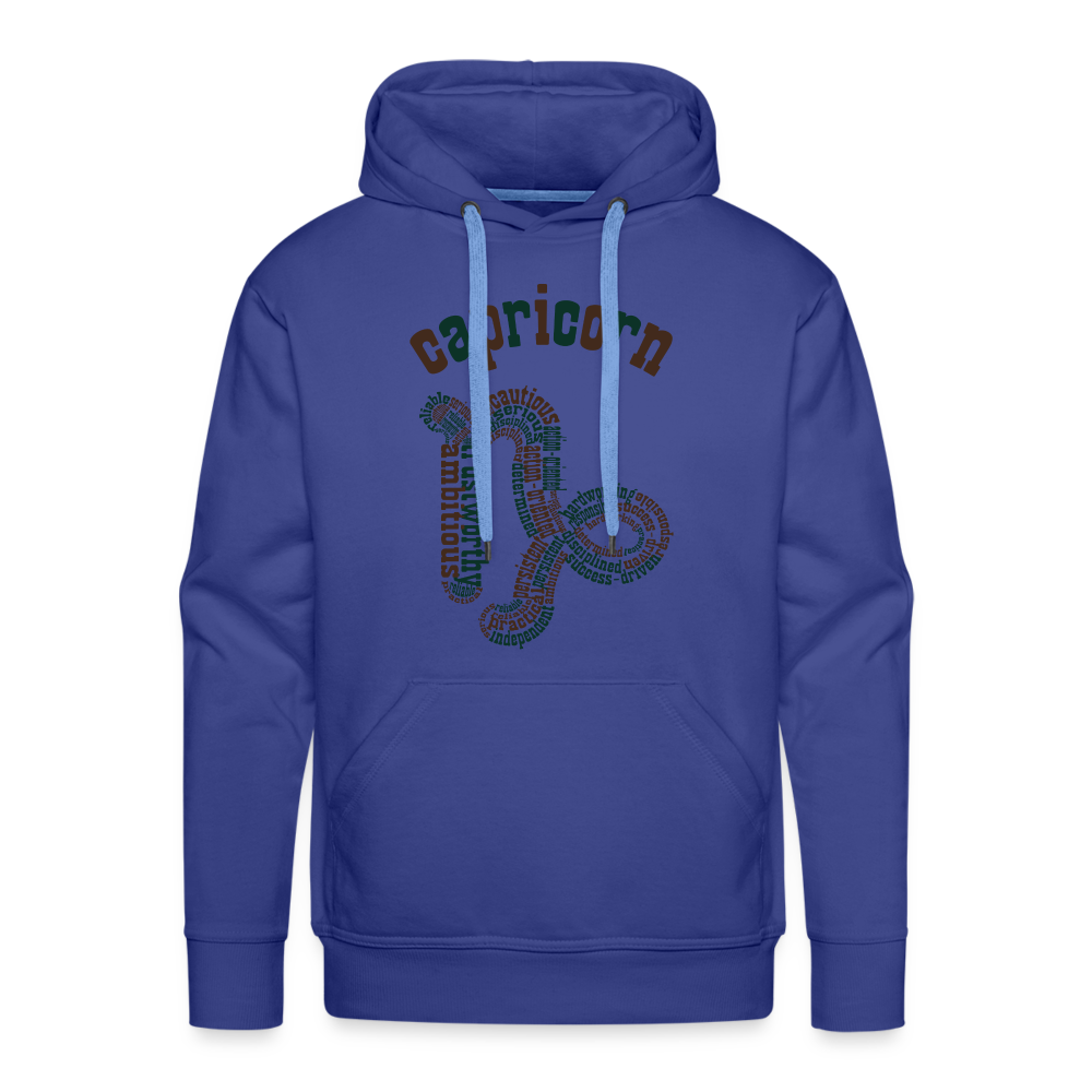 Men's Power Words Capricorn Premium Hoodie - royal blue