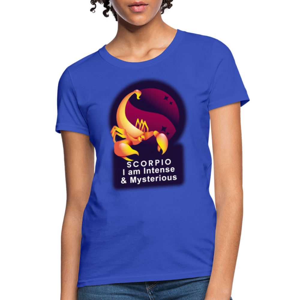 Women's Glow Scorpio T-Shirt - royal blue