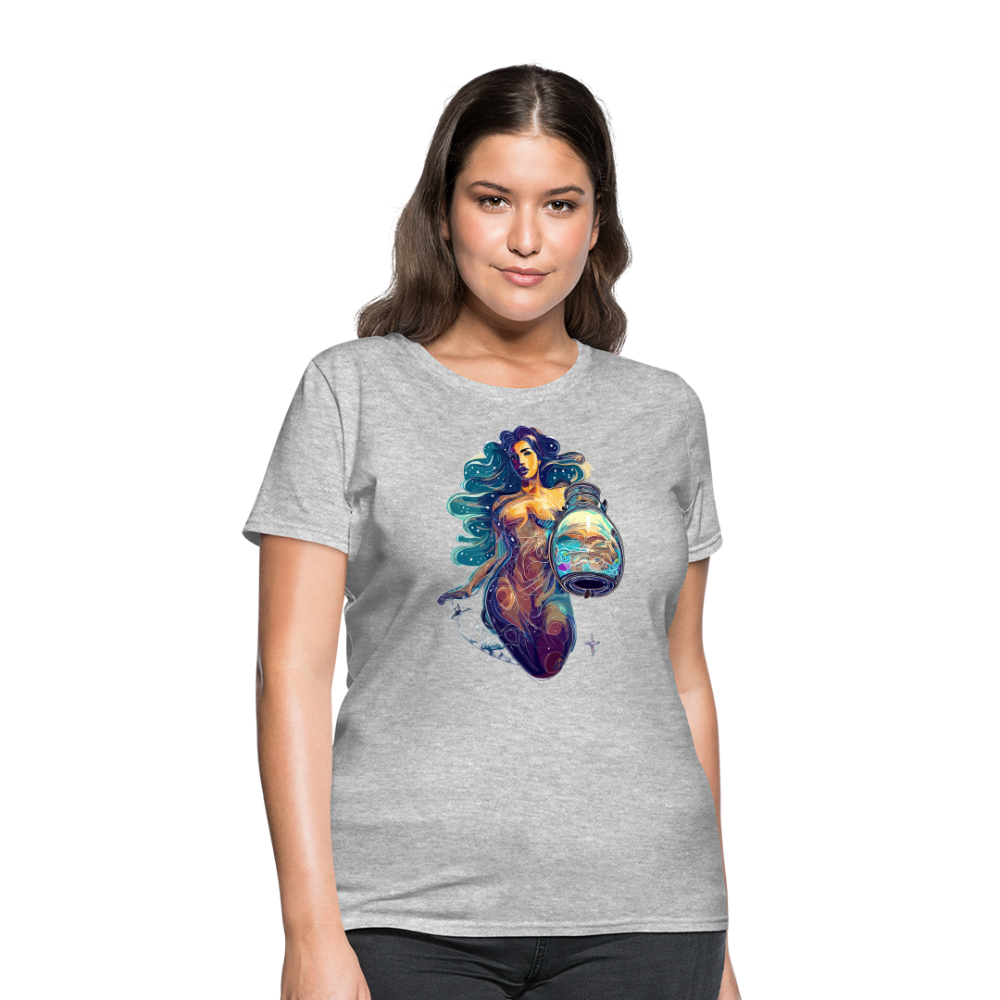 Women's Mythical Aquarius T-Shirt - heather gray