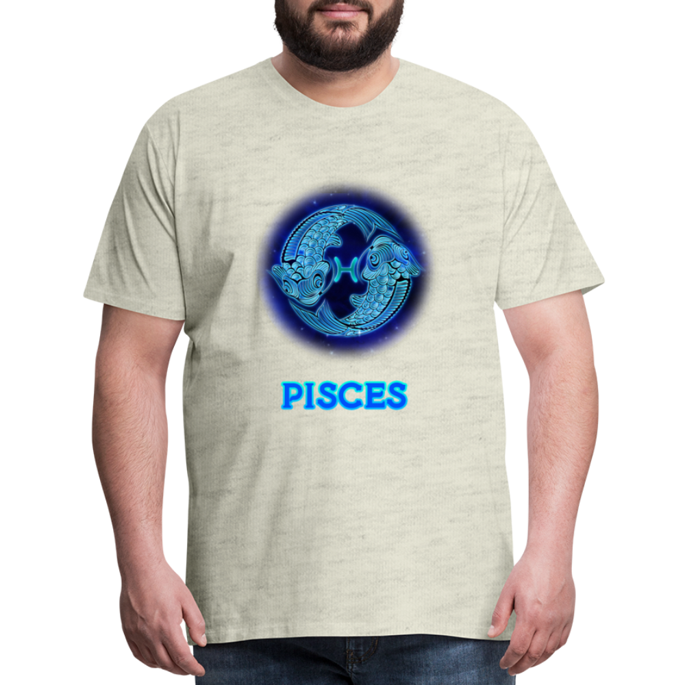 Men's Pisces Premium T-Shirt - heather oatmeal