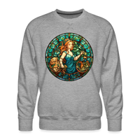 Thumbnail for Men’s Mosaic Virgo Premium Sweatshirt - heather grey